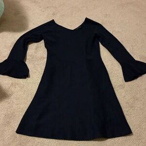 Ann Taylor Navy Long Sleeve Dress